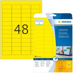 Herma etikete 45,7X21, zaobljene ivice A4/48 1/20 žuta ( 02H4366 ) Cene