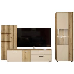 CARRYHOME DNEVNI REGAL, krem barve, hrast artisan Cene
