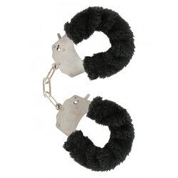 Toy Joy Furry Fun Cuffs - Plush Black Metal Handcuffs Cene