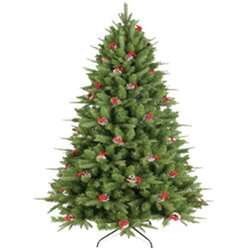 Lemon planet Novogodišnja jelka sa šišarkama i bobicama 120cm Cene