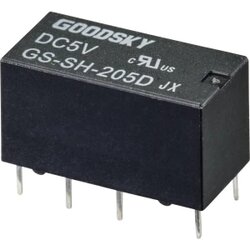 GoodSky GS-SH-205D relej za tiskane pločice 5 V/DC 2 A 2 prebacivanje 1 St. Tube Cene