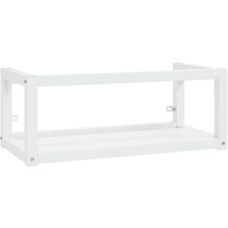 Maison Chic Stenski kopalniški regal - Umivalniška omarica bel 79x38x31 cm železo, (21759022) Cene