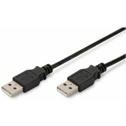 Digitus USB 2.0 priključni kabel [1x USB 2.0 utikač A - 1x USB 2.0 utikač A] 1 m crni Cijene