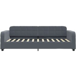 vidaXL Dnevni krevet s madracem tamnosivi 90 x 200 cm baršunasti Cijene