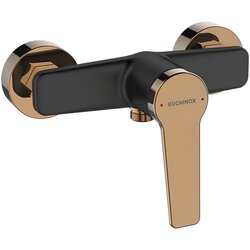 KUCHINOX miješalica za tuš kadu alanis crna/rose gold Cene