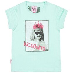 Miss Girly Majice s kratkimi rokavi T-shirt manches courtes fille FRISCO Zelena Cene