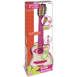 Bontempi plastična kitara z leseno obdelavo v ljudskem slogu, 69 cm ROZA Cene