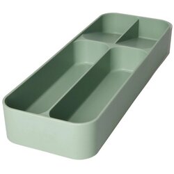 Brandani Kadulja zeleni plastičan organizator pribora 13,5 x 39 cm – Cene