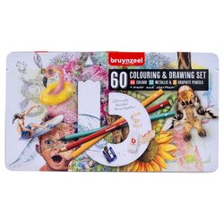 Set olovaka u boji Bruynzeel 60 kom (olovke u boji za crtanje) KORIŠTENO Cijene