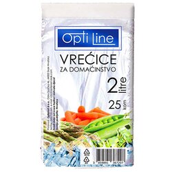 OPTILINE Vrećice ZA DOMAĆ. 2L 25/1 Cene