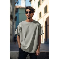 Trendyol Muška majica Tmnss22Ts0318, Siva Cene