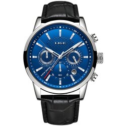 LIGE EL-14628 sat - Crna / Srebrna / Plava KP14628 Cene