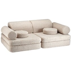 Wigiwama Svjetlo smeđi dječji kauč od bouclé tkanine 132 cm Settee – Cene
