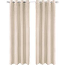 YSTYLE Set 2 žametnih termo zaves z obročki - 175 × 140 cm Cene