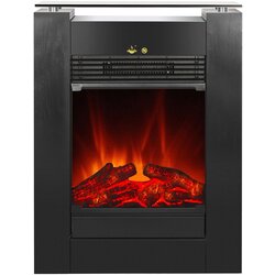 EL Fuego Električni kamin Tessin Črn z grelnikom zatemnilen 1,8 kW Cene
