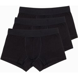 Ombre Men's cotton boxer shorts with logo - 3-pack black Cijene