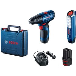 Bosch akumulatorska bušilica - odvrtač GSR 120-Li + lampa GLI 12V-300; 2x2,0Ah u koferu (06019G8004) Cene
