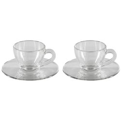 Bialetti Moka-Tassen Set Glas ISTITUZIONALE 2 Tassen Cene