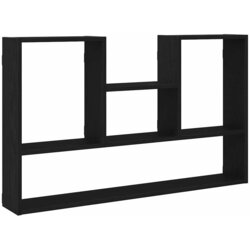 vidaXL Zidna polica crni hrast 99x15x60 cm inženjerski drvo - Crni hrast Cijene