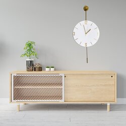 Atelier Del Sofa Zidni sat 37x80x7cm Zlatni Cijene