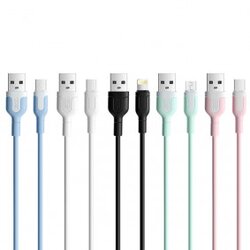 XO Kabel USB-A na USB-C NB212 1m 2,1A roza, (20441867) Cene