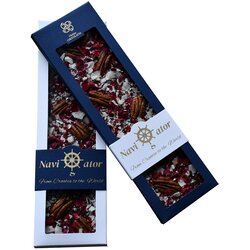 Vrsna Chocolates Navigator, tamna - pekan orah, kokosovi listići i latice ruže Cene