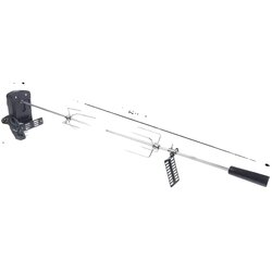 Bymaocar BBQ rotisserie kit, premium nerjaveče jeklo, 360° samodejna rotacija, črna, (5000249100) Cene