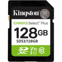 Micro SD card Kingston 128 GB SDCS3/128GB Class10 Canvas Select Plus SD adapter;100MBs Read,Class 10 UHS-I Cijene