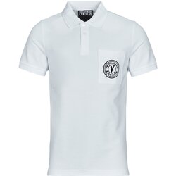 Versace Jeans Couture Polo majice kratki rokavi 78GAGT01 Bela Cene