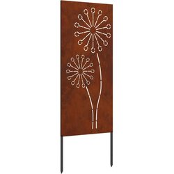  Privatnost u vrtu Rezbarija Rđa 50 x 140 cm Otporni čelik - Otporni čelik Okruglo 50 x 140 cm Cijene