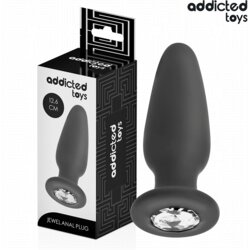 Addicted Toys Anal ANALNI ČEP Addicted Toys With Jewel Black (L) Cene