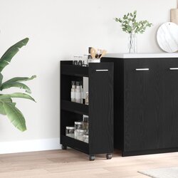vidaXL Ormar Crni hrast Konstruirano drvo 60 x 22 x 79 cm Cijene