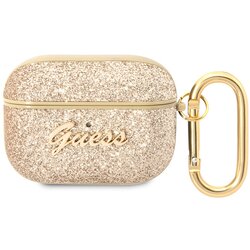 Guess futrola za Airpods Pro PU Glitter Flake zlatna Cene