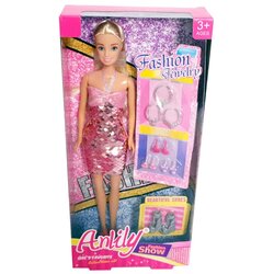Anlily lutka plava sa piši-briši haljinom Cene