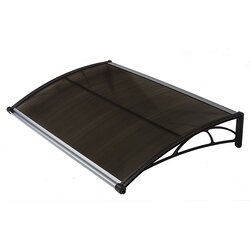 Nadstrešnica Za Vrata 82x120cm Smeđa Baza Ploča Bronza 6mm Cene