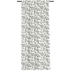 Butter Kings Bela/zelena zavesa iz bombažnega satena 110x250 cm Santa Likes Mistletoe – Cene
