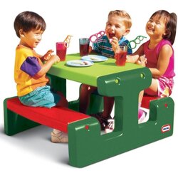Little Tikes dječji piknik stol, zeleni Cene