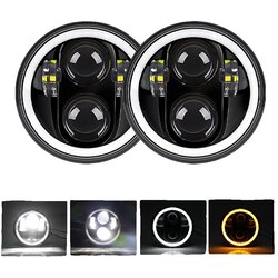 UNI-SHINE Motorcycle LED žaromet, visoka in nizka svetloba, amber smerokaz, 2 kosa 120W, (5000157644) Cene