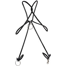DNGEON Cock Ring Rope Black Cene