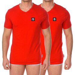 Bikkembergs Majice s kratkimi rokavi BKK1UTS08BI-RED Rdeča Cene