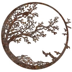 Asir Zidna dekoracija Rusty Tree, 66x68 cm, Smeđa Cene