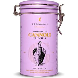 Greenomic Cannoli di Sicilia - v kovinski škatli - Gianduia Cene
