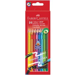 Faber-Castell barvice Grip z radirko, 10 kosov Cene