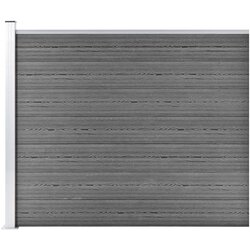  Panel za ogradu WPC 175 x 146 cm sivi Cijene
