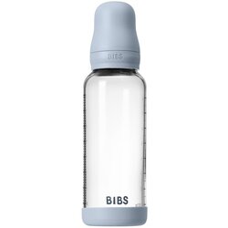 Bibs steklenička steklena silikon 240 ml, srednji pretok Baby Blue Cene