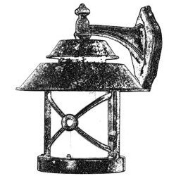 Opviq Vanjska zidna lampa BAP-68199-BKR-M2, 36 cm, IP65, E27, 40W, Smeđa Cijene