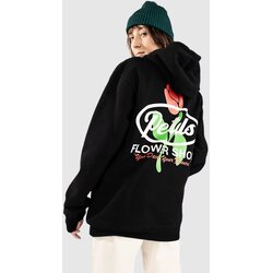Petals and Peacocks Flower Shop Pulover s kapuco black Cene