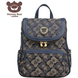 Henny Bear Ranac H-1138 shadow bear blue 25.5x12x29 Cene