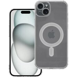 Clear Mag Cover case with camera protection compatible with MagSafe for IPHONE 15 PLUS Cene