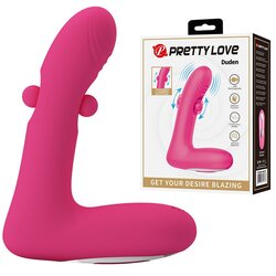 Pretty Love 2026 VIBRATOR Pretty Love Duden Pink - 12 vibracij, 3 gibanja, silikon, vodoodporen Cene